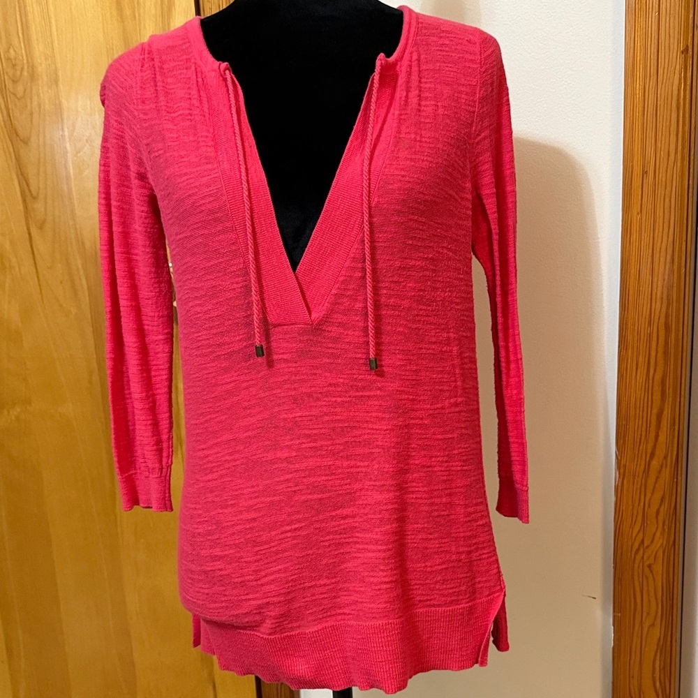 LOFT Rich Red Knit Top